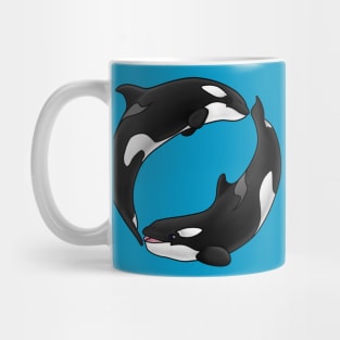 Double Orca Circle Mug